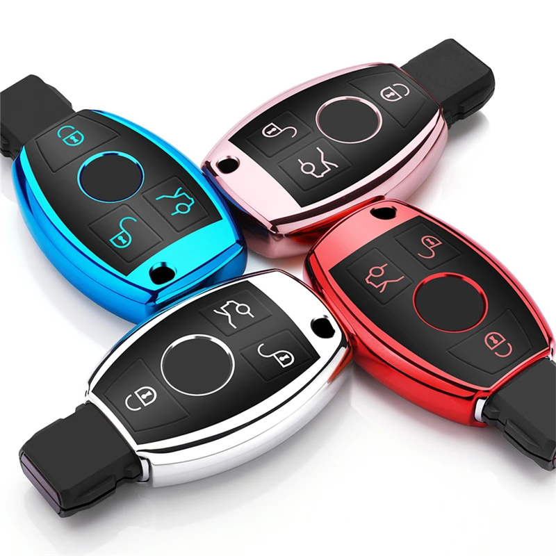 Чехол для автомобильного ключа из мягкого ТПУ Benz C Class W204 GLC 2020 C200 CIA GLA W205 W212 S E class