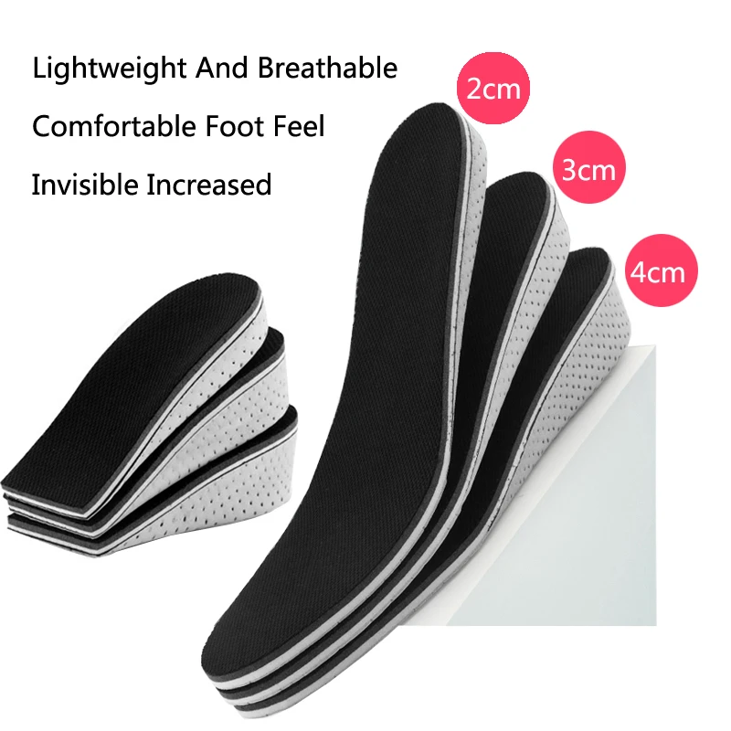 Sunvo Height Increase Invisible Insole for Men Women Get Taller Heighten Increased Insoles for Shoes Inserts Foot Pads Cushion