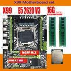 Материнская плата X99, с процессором XEON E5 2620 V3, 2 х8 ГБ = 16 Гб DDR4, 2666 МГц