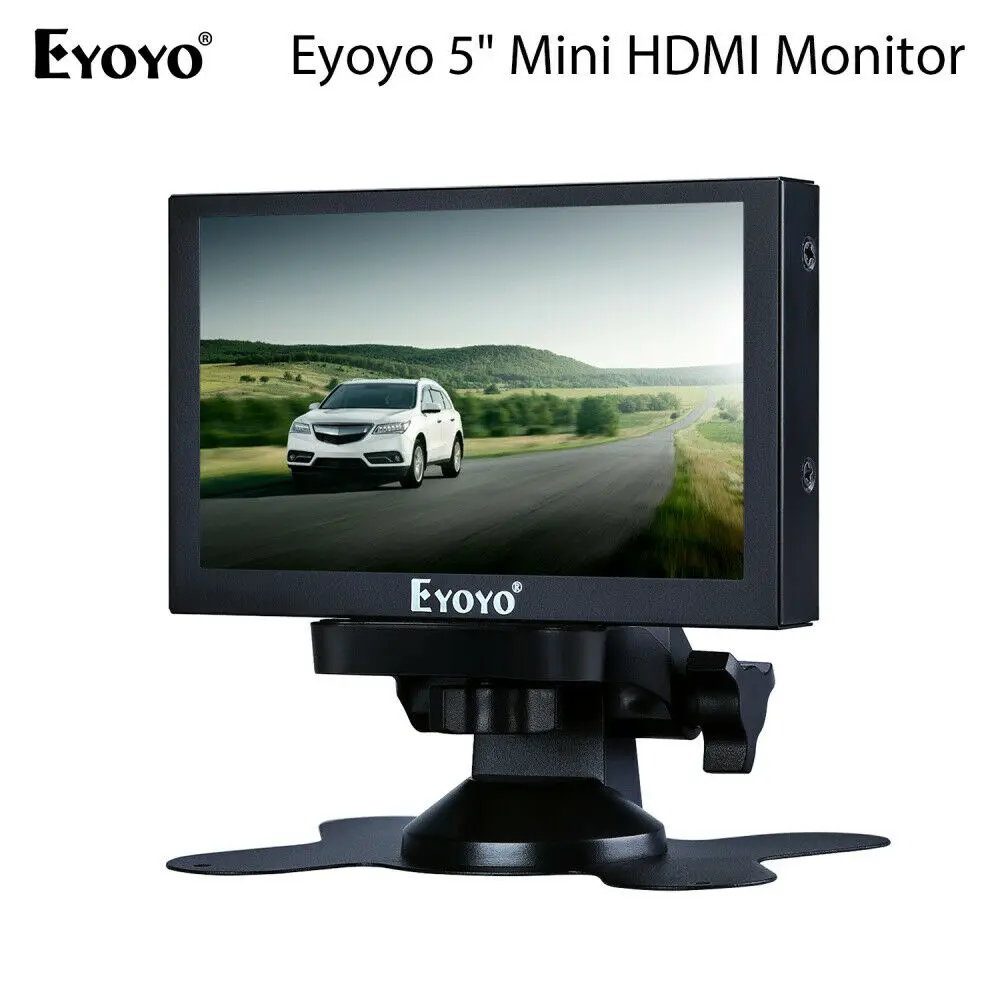 Eyoyo 5 дюймов мини HDMI монитор 800x480 Автомобильный дисплей заднего вида TFT ЖК экран с