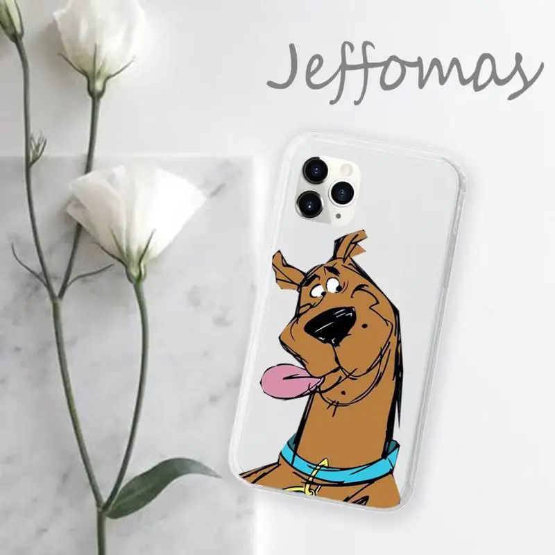 

Scooby Doo funny anime Phone Case Transparent for iPhone 11 12 mini pro XS MAX 8 7 6 6S Plus X 5S SE 2020 XR