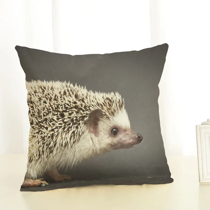 Наволочка Ежик с милым животным принтом эскиз наволочка для дома дивана