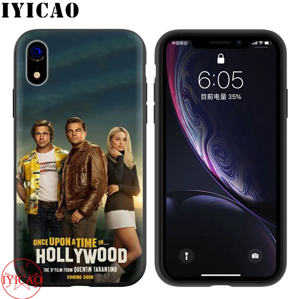 Мягкий силиконовый чехол для телефона Once Upon a Time в Голливуде iPhone 5 6 7 8 11 5S 6s Plus XR XSMax
