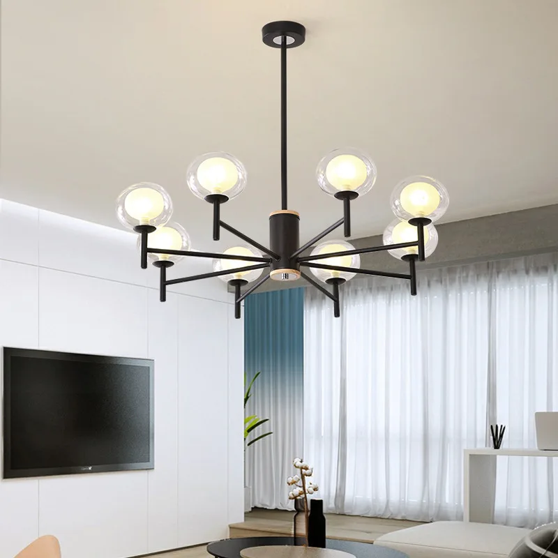 

modern luminaria lustre pendente crystal restaurant living room