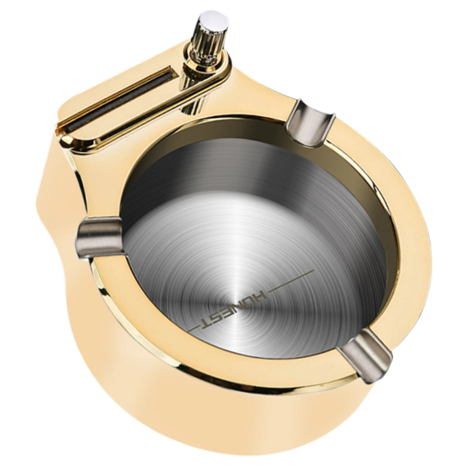 

Office High-quality Ashtray Humanized Practical Stainless Steel Cigarette Ash Holder For Homes, Offices Hotels Cigarette Case