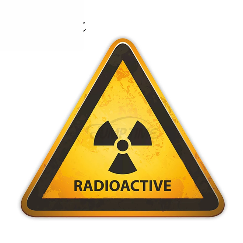 

Dawasaru Radioactive Warning Vinyl Stickers Radiation Science Sticker JDM Decal Car Wrap Bumper Trunk Truck Graphics,13cm*13cm