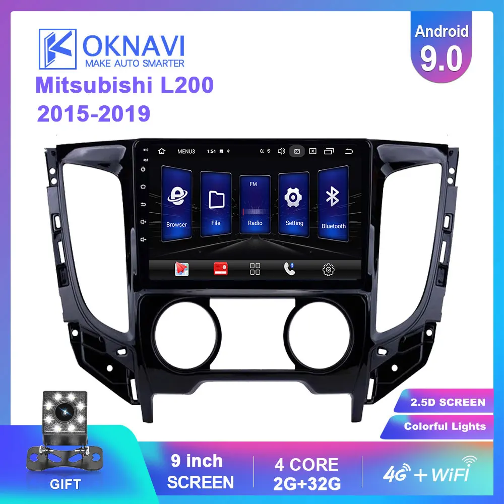 OKNAVI 9 'ƈ Din Android 0 автомобильное радио мультимедиа авто для Mitsubishi TRITON L200 MT 2015 4G GPS