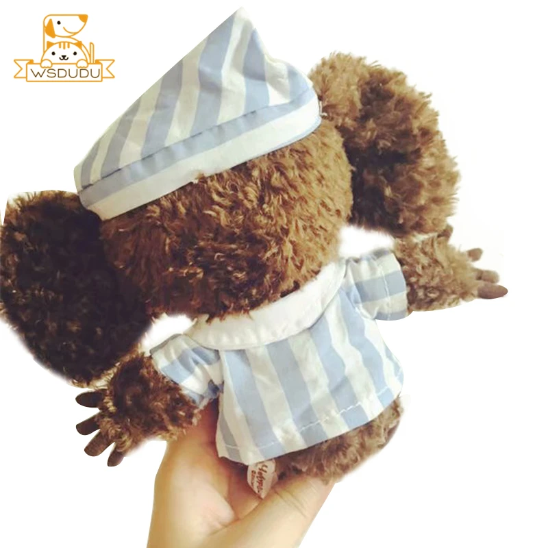 Симпатичная обезьяна Чебурашка русская плюшевая игрушка глаза с большими ушками