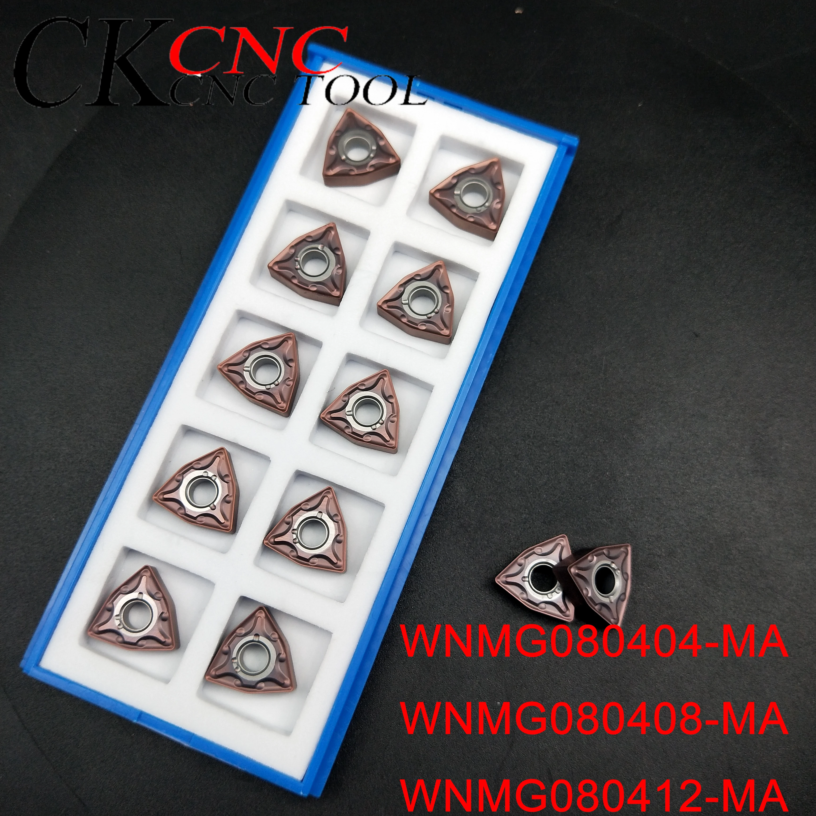 

10PCS WNMG080404-MA WNMG080408-MA WNMG080412-MA Carbide Inserts High Quality External Turning CNC tool lathe cutter turning