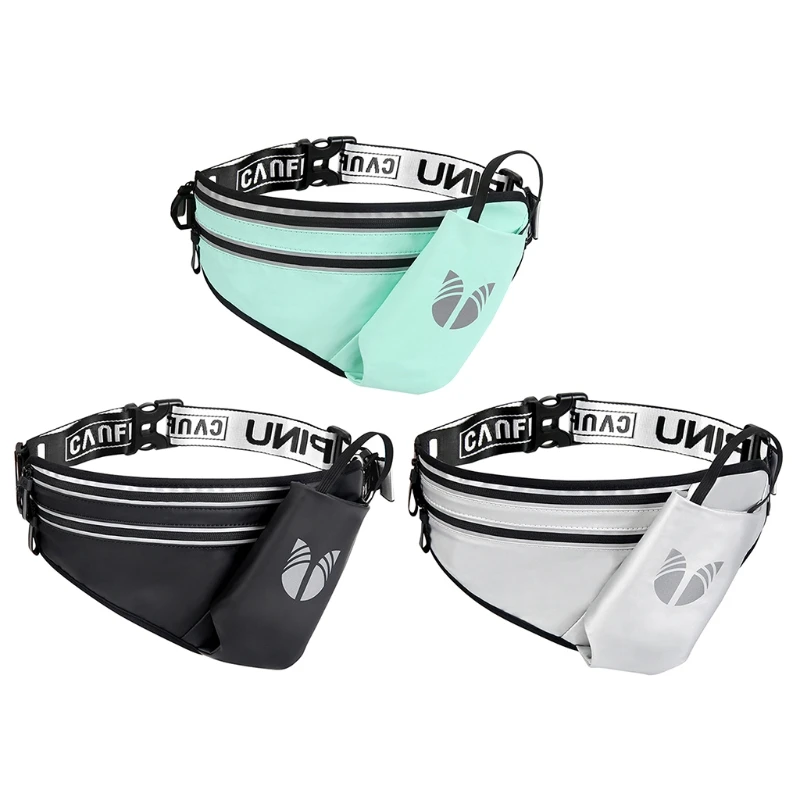 

N58B Running Belt Waist Pack - Water Resistant Runners Belt Fanny Pack for Hiking Fitness Adjustable Running Pouch for Phone