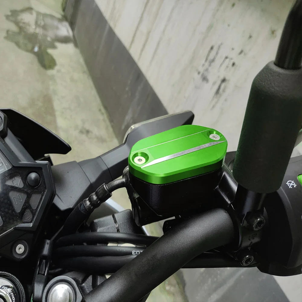 Motorcycle CNC Aluminum Front Brake Reservoir Fluid Tank Cover Cap Cup Modified Accessories for KAWASAKI NINJA 400 2018 Z400 | Автомобили