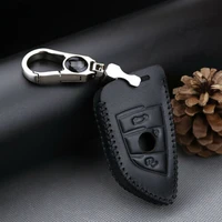 for bmw x5 x6 smart key keyless remote entry fob case cover with key chain black
