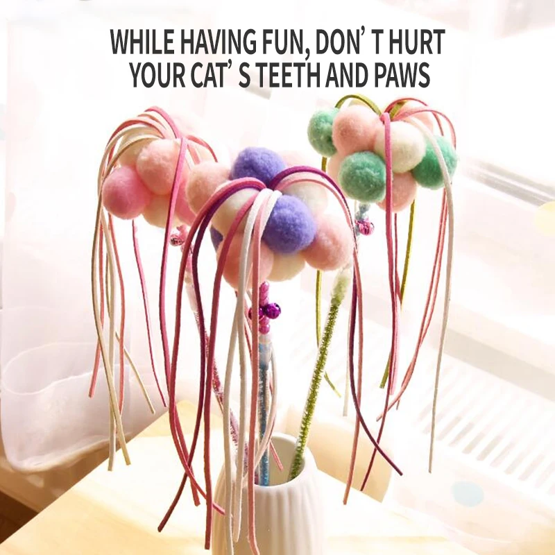 Великолепная перьевая палочка качество кошачья интерактивная игрушка перо