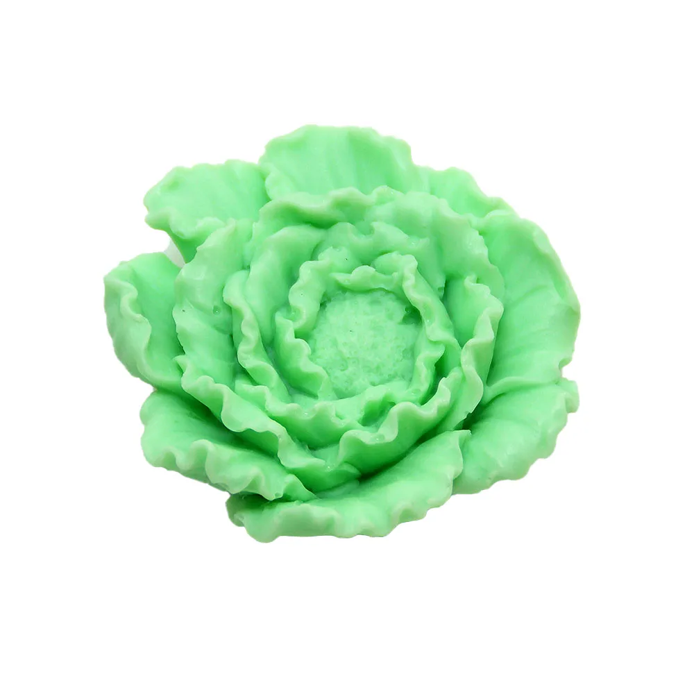 Горячая 3D форма пиона цветок силиконовые формы мыла шоколадный Сахар ремесло