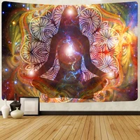 meditation tapestry mandala bohemian yoga chakra art wall hanging tapestries for living room home decor banner