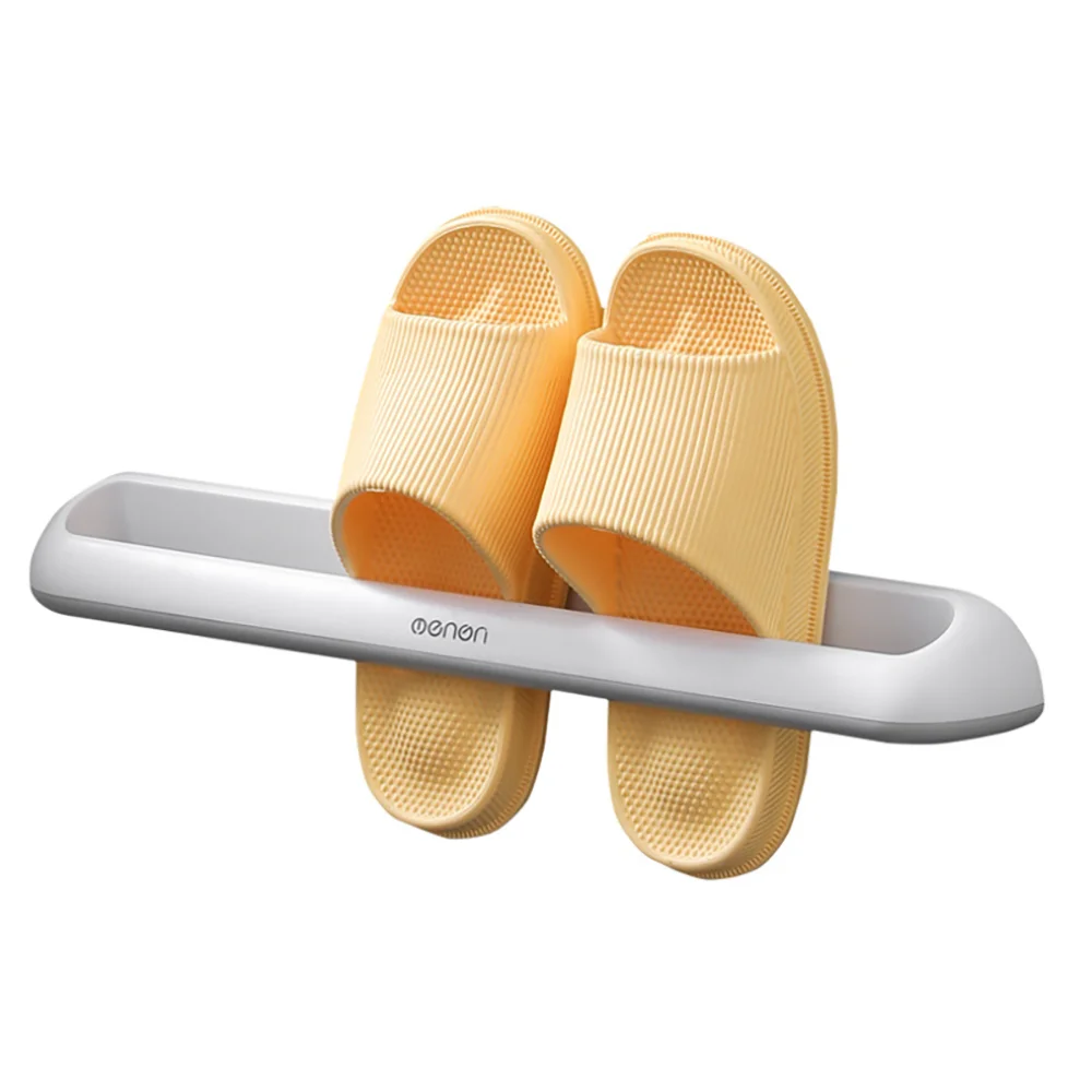 

Bathroom slippers rack wall-mounted plastic shoe storage rack simple bathroom daily rack double slippers rack