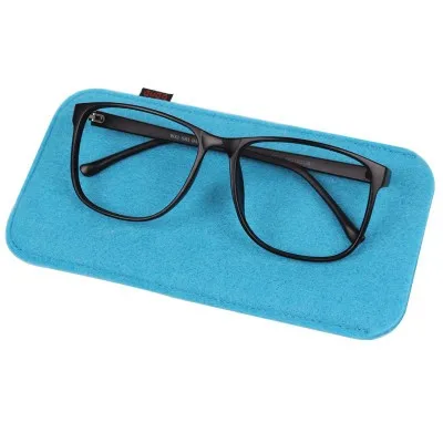 D Glasses Case Soft Felt Cloth Sunglasses Bag Glasses Pouch Eyewear Protector Glasses Accessories Unisex eyeglass storage - Цвет: D