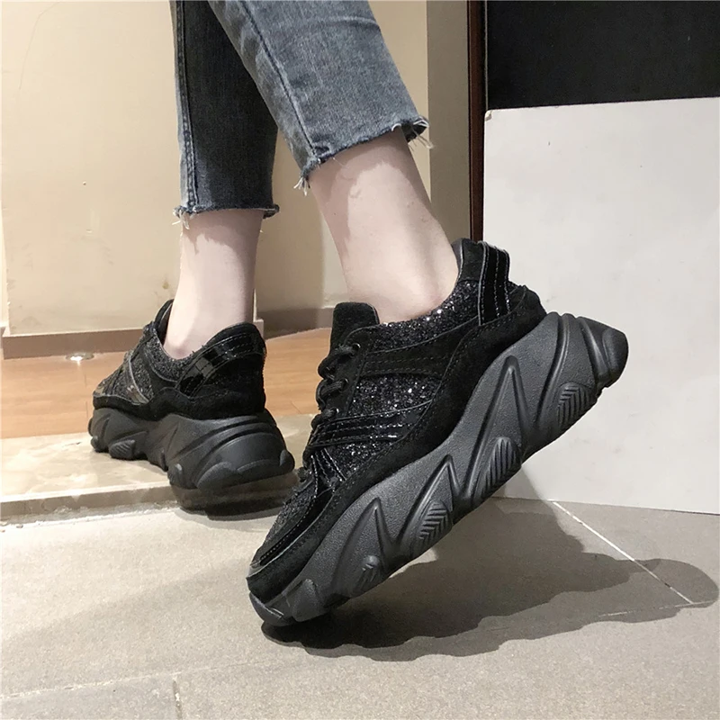 Женская осенне-зимняя обувь с блестками | Обувь