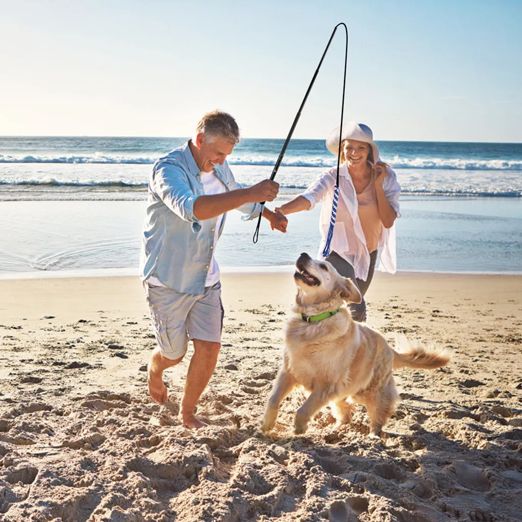 Уличная игрушка для собак раздвижная палочка с 2 веревками жевательные игрушки