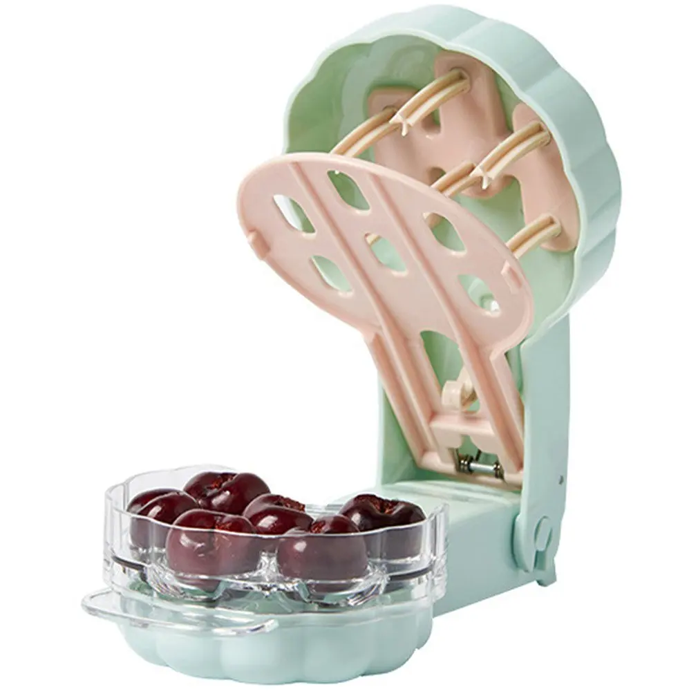 

Cherries Seed Remover Portable Cherry Core Remover Kitchen Gadget For Removing 6 Cherries Kitchen Tool