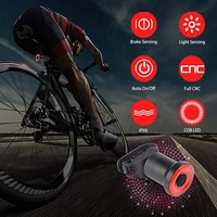 smart bike tail light ultra bright bicycle light rechargeable auto onoff ipx6 waterproof led rear accessories