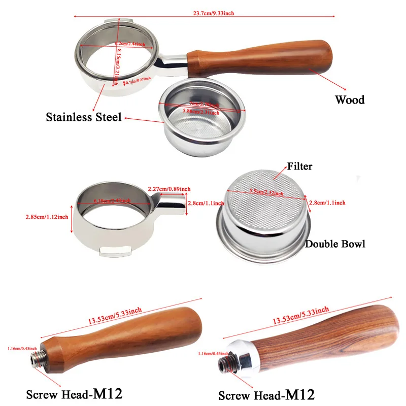 Нержавеющая сталь Кофе машина без внутренней подошвы держатель фильтра в