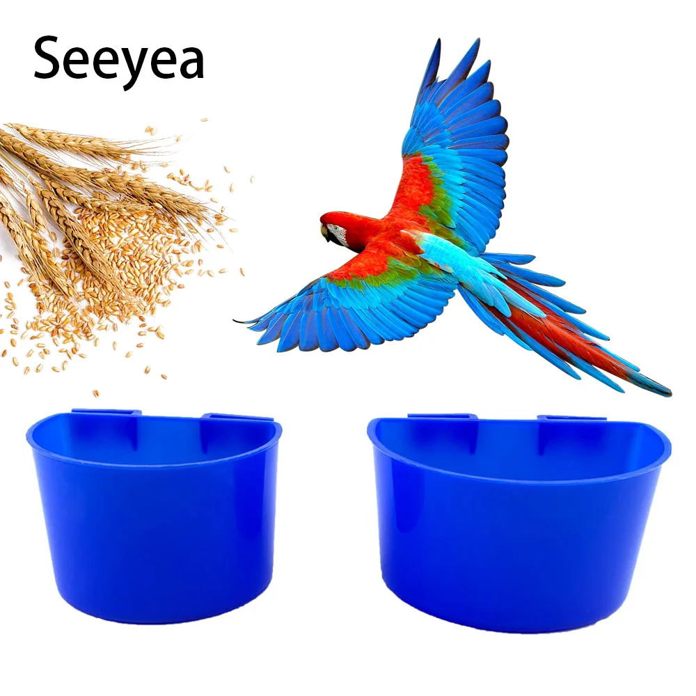Диспенсер для воды птиц Пластиковый Дозатор чаша попугаев клетка домашних