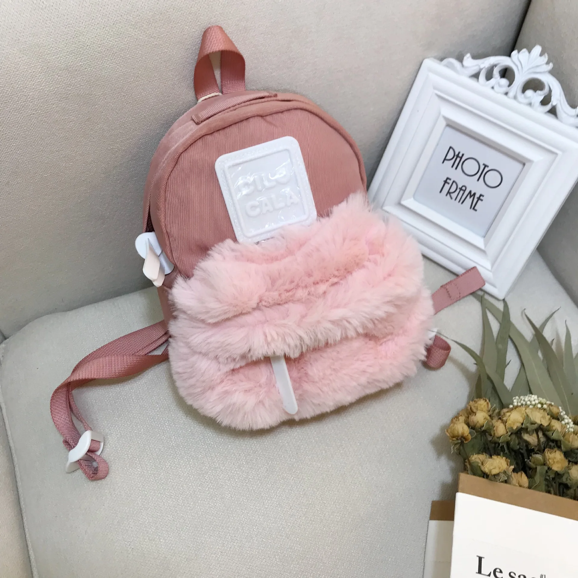 Модный однотонный мягкий плюшевый рюкзак японский каваи мягкая игрушка детская