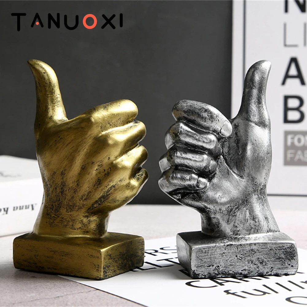 

Декоративная статуя TANUOXI, привлекательные жесты, Современная креативная маска, Статуэтка из смолы для офиса, аксессуары для украшения дома