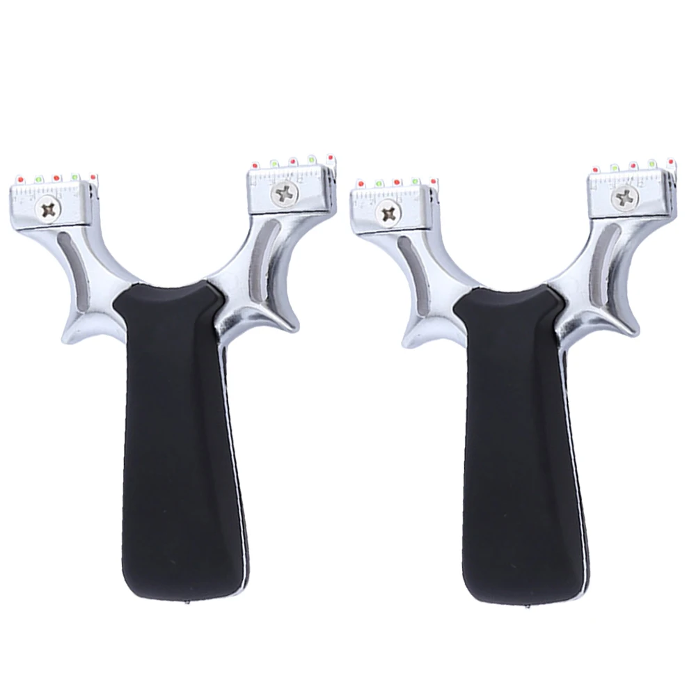 

Alloy Slingshot Hunting Catapult with Flat Rubber Band Archery Powerful Sling Shot Bow Outdoor Games