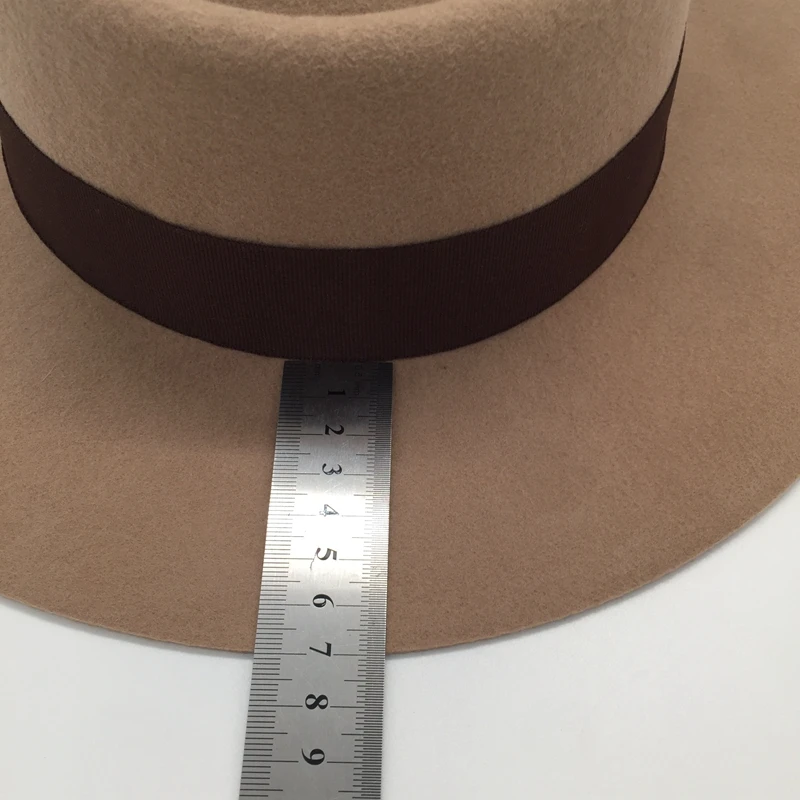 New European and American wool hats bump tops wide hats England wild felt hat tide net red with the hat fedoras Panama