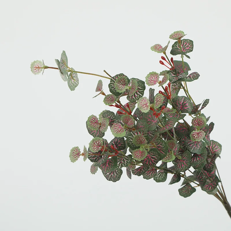 Искусственные растения из шелка с листьями бегонии + пластиковая искусственная