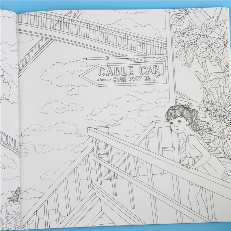 Книжка-раскраска для детей и взрослых 24 стр. цвет в ассортименте | Канцтовары