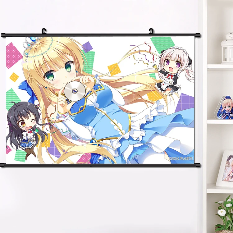 

Japanese Anime Kin'iro loveriche Sylvia Heroina Souma ria Wall Scroll Poster Fashion Home Decor Collection Xmas Gift 40*60cm