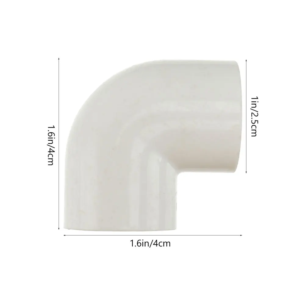 

30pcs 90 Degree PVC Elbow Water Pipe Joint Water Pipe Connector (White)