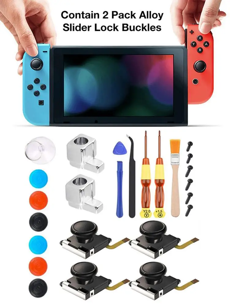 Запасные детали для джойстика 25 в 1 игровой телефон комплект Nintendo Switch Joy Con 3D
