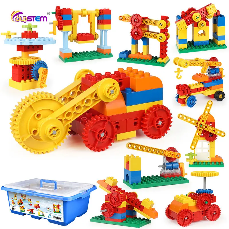 

Technological Car Truck Building Blocks Toys For Kid Gear Creative And Power Mechanical Rotatable 3D Puzzle Assembly Kit Gift