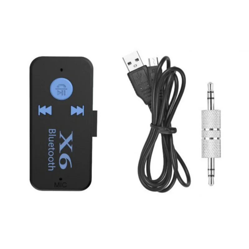 3 в 1 Bluetooth Совместимый Беспроводной адаптер X6 USB приемник 5 мм аудиоразъем TF mp3