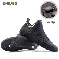 onemix men women socks shoes slip on inner socks slipper high elastic no glue environmentally working wading training shoes
