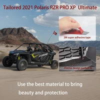 for polaris rzr pro xp 2021 utv car center console storage box cover co pilot storage box cover display screen decoration sticke