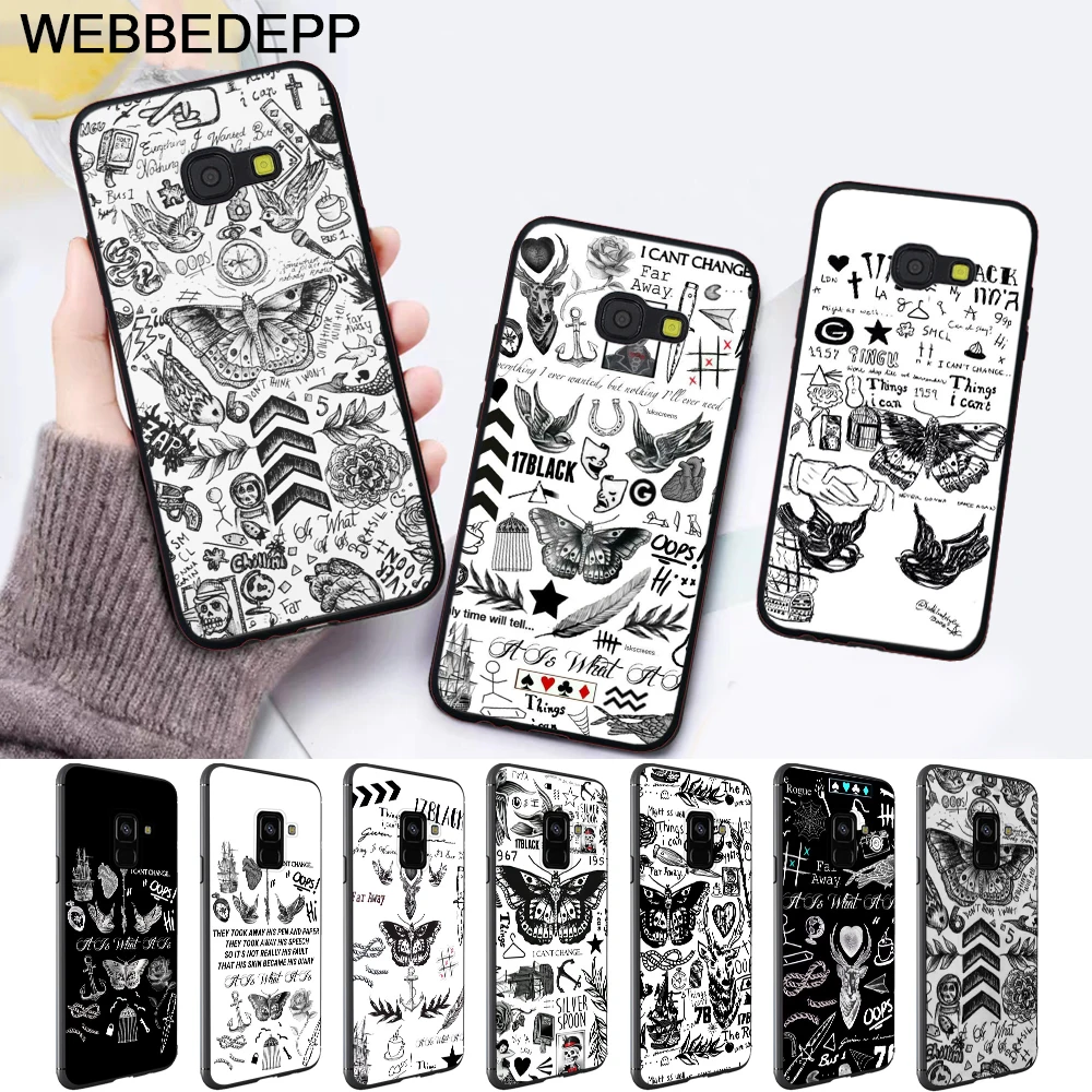 Силиконовый чехол с бабочками в стиле Гарри для Samsung A3 A5 A10S A30S A50S A6 Plus 2018 A7 A8 A9 A10 A30