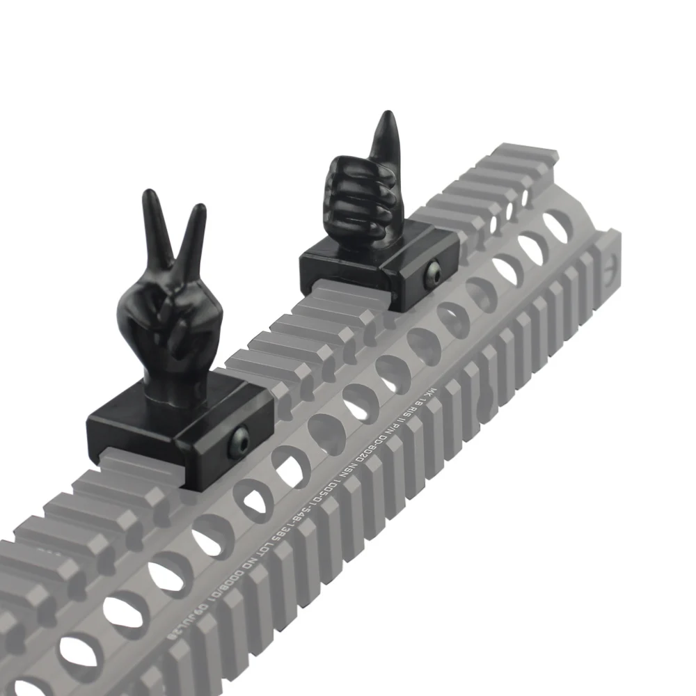 VULPO New Style 4Pcs/Set Finger Thumb Sight Airsoft Plastic For 20mm Rail Hunting Scope |