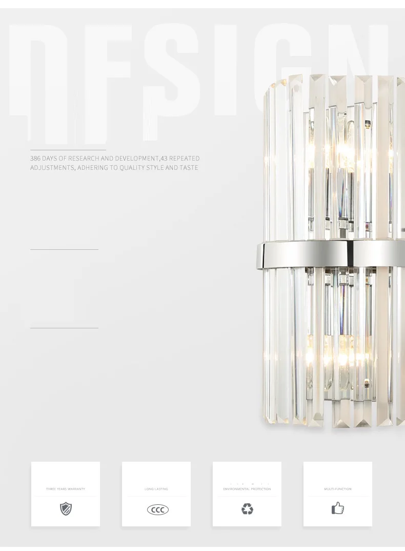 LukLoy скандинавский свет Хрустальное настенное бра светодиодный кристалл настенный светильник современные светильники для гостиной Европейское освещение светильники Проходная лестница