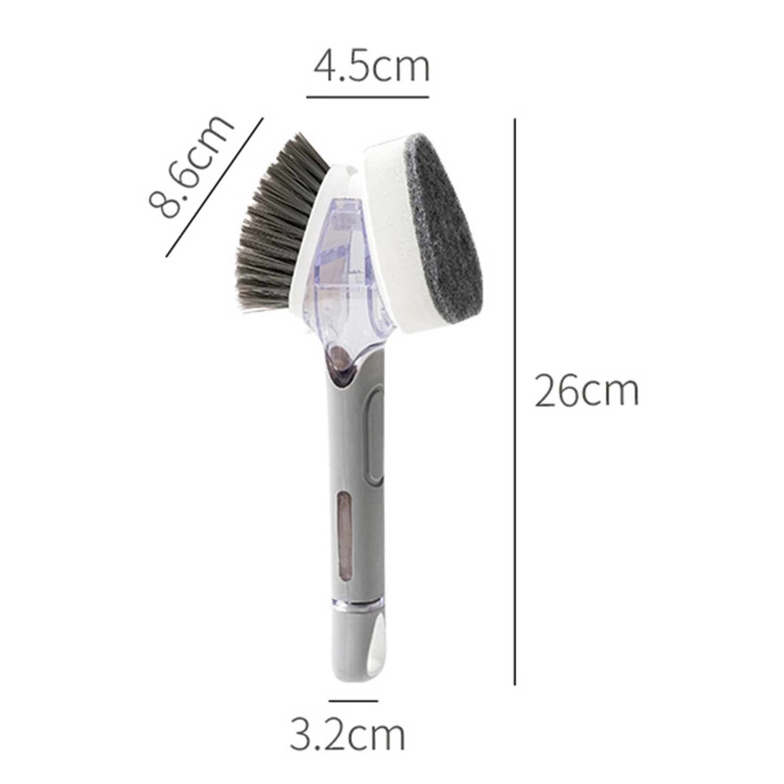 

Multipurpose Kitchen Cleaning Brush Slip Handle Removable Sponge with Bottle Brush Dishwashing Tools TN88