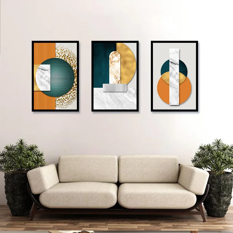 

Geometric graphic poster decoration wall painting art painting simple painting living room dining room bedroom background painti
