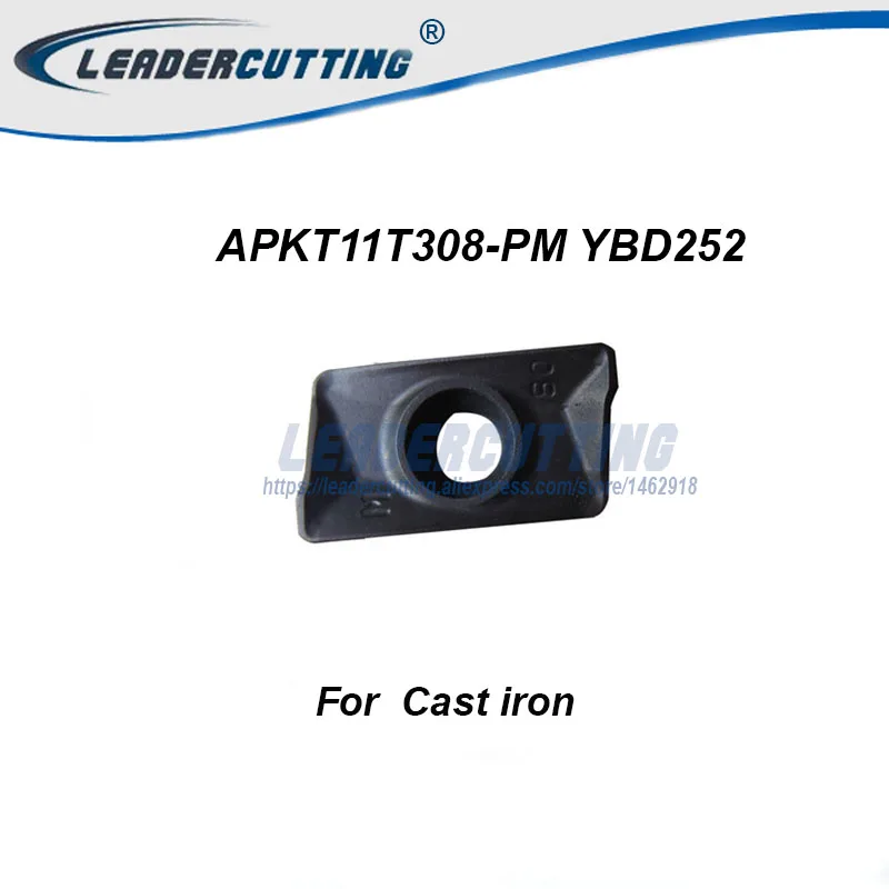 APKT11T308-PM YBD252*10pcs Milling Inserts Cutting blade for Holder BAP300R Mill tip Cast Iron | Инструменты