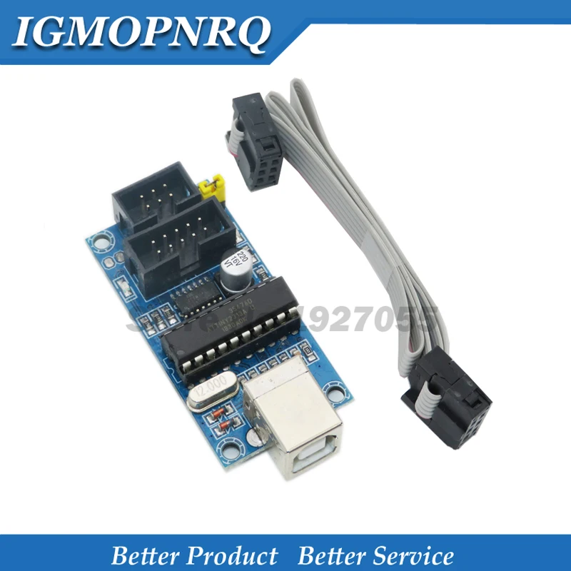 1 шт. USBTiny USBtinyISP AVR ISP программатор Bootloader для IDE Meag2560 UNO R3 с 10pin кабелем