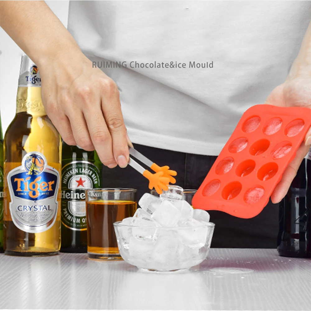 

Ice Cubes Tray Silicone Form Mold Chocolate Mould 12 Grids Soft Ice Makers Jelly Pudding Cube Maker Kichen Accessories