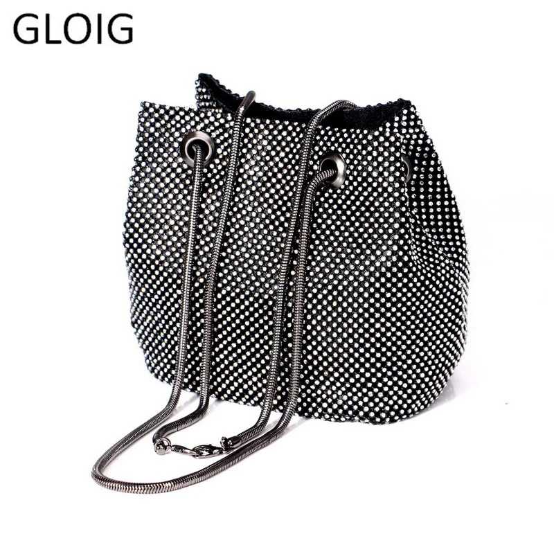 GLOIG новый дизайн Женский мягкий клатч стразы дамские сумочки со стразами
