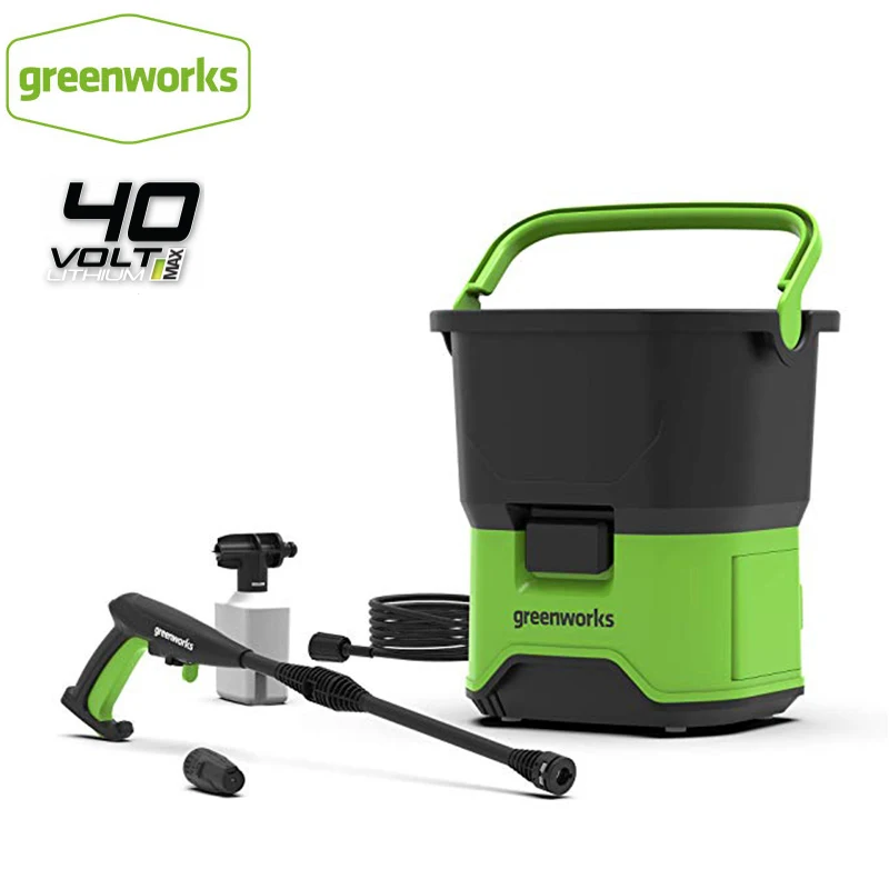 للبيع GREENWORKS-5104507 GDC40 غسالة ضغط كهربائية محمولة ، 650 واط ، 40 فولت ، متعددة الوظائف ، خضراء ، للسيارة ، سطح القارب ، إلخ.